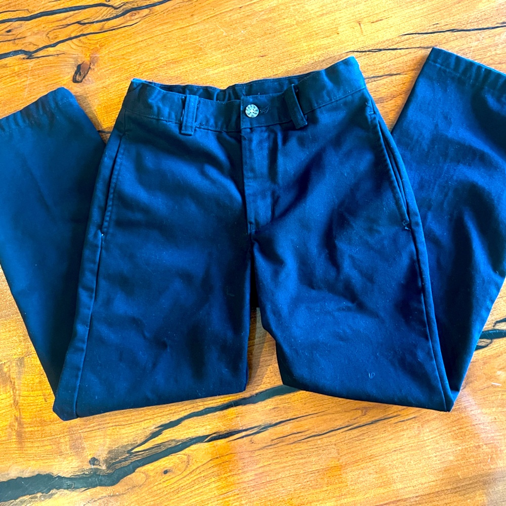 BOYS Dress pants. Black. Cotton. Size 8.